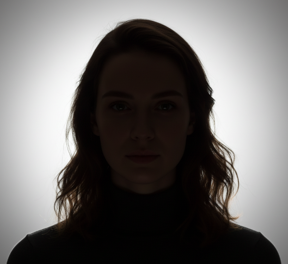 NG: 逆光で顔が暗い