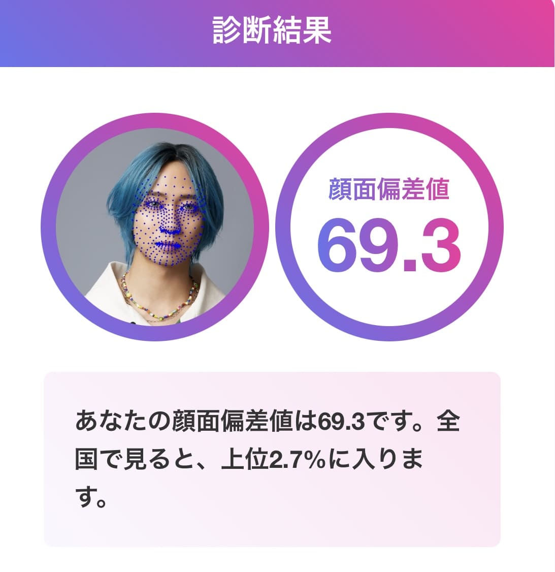 中村海人 顔面偏差値