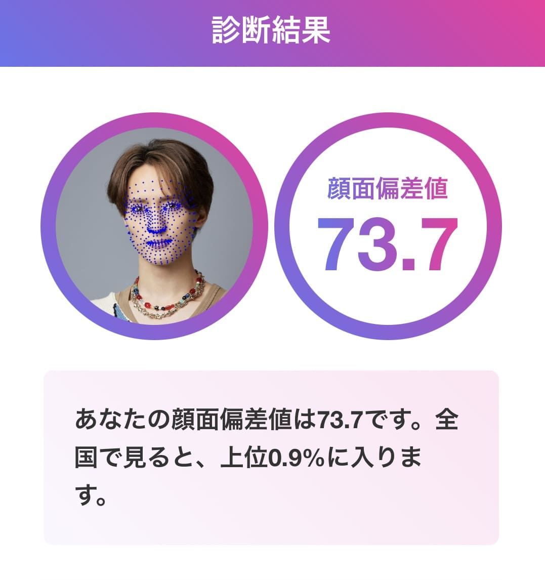 川島如恵留 顔面偏差値